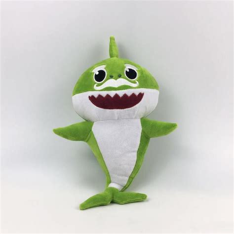 2021 30cm Baby Shark Plush Toys Grandpa Grandma Light With Music Cartoon Stuffed Lovely Animal ...