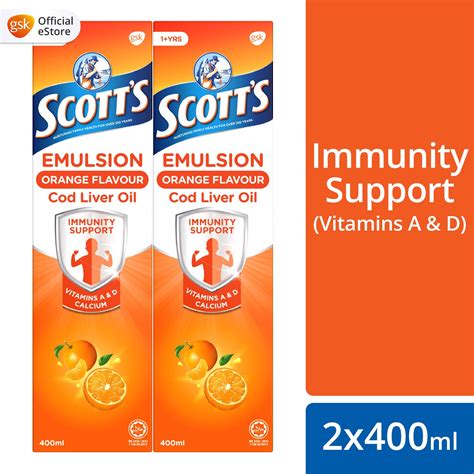 Buy Scott's Emulsion Cod Liver Oil, Omega 3 fatty acid DHA, Children ...