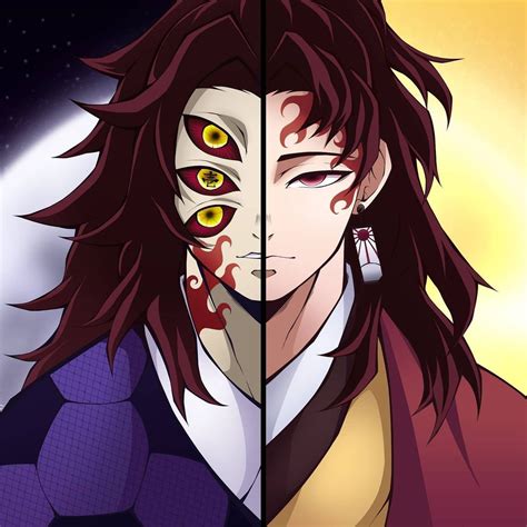 𝙆𝙤𝙠𝙪𝙨𝙝𝙞𝙗ō 𝙆𝙞𝙢𝙚𝙩𝙨𝙪 𝙣𝙤 𝙔𝙖𝙞𝙗𝙖🎴 on Instagram: “Do you prefer me or Yoriichi?🌙☀️ \ / \ Credit ...