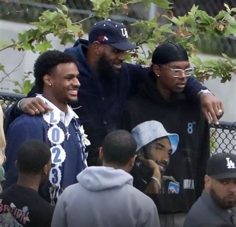 LeBron James Attends Bronny's High School Graduation Ceremony