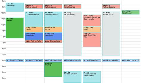 Setting up your weekly schedule in Google Calendar » The Makers Collective