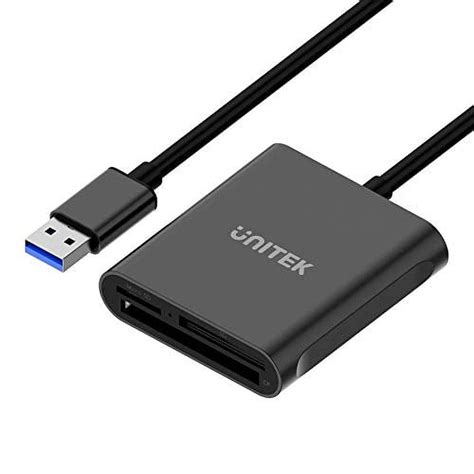 USB Card Reader, Unitek 3-Slot USB 3.0 Compact Card Reader, Read 3 Cards Simultaneously ...