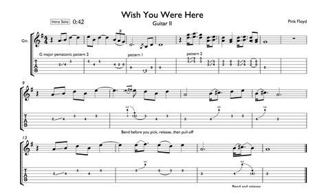 Wish You Were Here Tab - Guitar Music Theory by Desi Serna