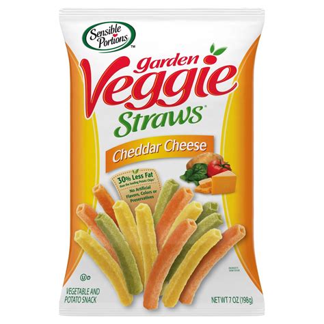 Sensible Portions Cheddar Cheese Veggie Straws - 7oz | Veggie straws, Garden veggie straws ...