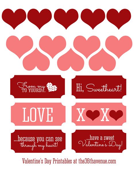 Printable Valentine Name Tags - Printable Word Searches