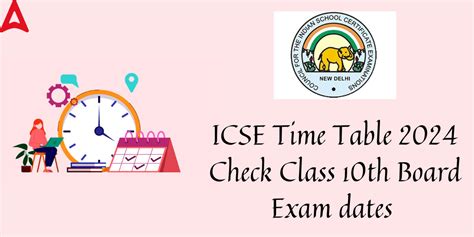 ICSE Class 10 Date Sheet 2024 Released @cisce.org