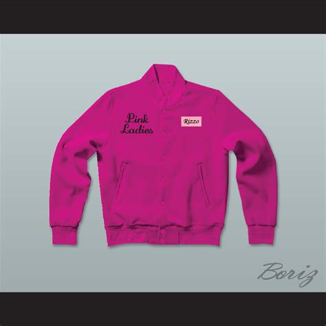 Betty Rizzo Pink Ladies Letterman Jacket-Style Sweatshirt Hot Pink — BORIZ