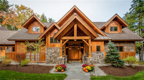 Timberframe Lake House - Rustic - Exterior - Manchester - by All in the ...