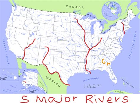 Five major rivers of the U.S. | ShowMe