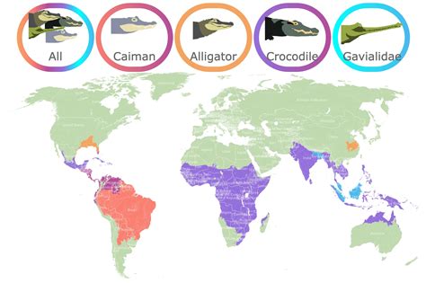 Crocodile Habitat Map | Images and Photos finder