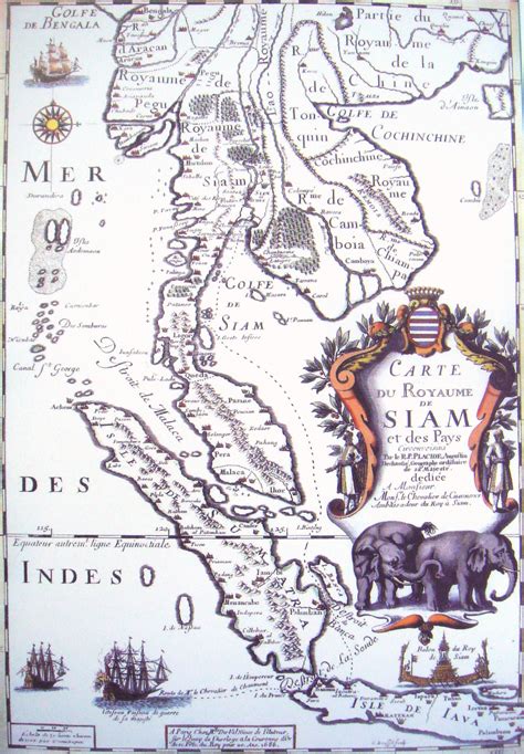 Résultat de recherche d'images pour "carte thailande ancienne" Old Maps, Antique Maps, Vintage ...