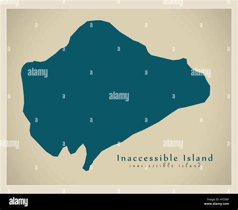 Modern Map - Inaccessible Island [British Territory] Stock Vector Image & Art - Alamy