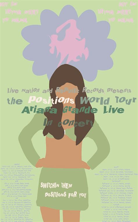 Ariana Grande Positions World Tour Gig Poster on Behance