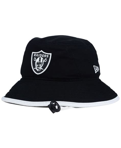 Ktz Oakland Raiders Nfl Black White Bucket Hat in Black | Lyst