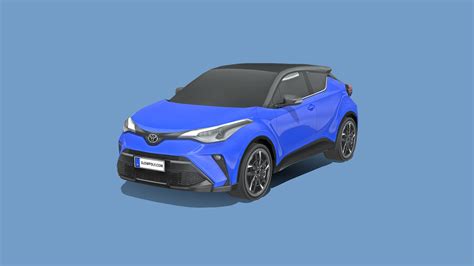 Toyota CHR 2021 - Buy Royalty Free 3D model by slowpoly [b919bc7] - Sketchfab Store