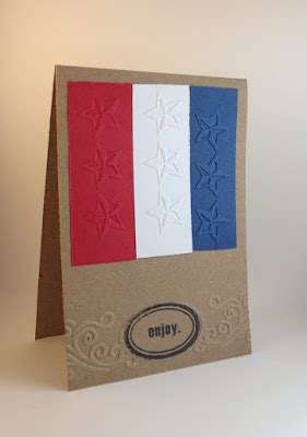 Taste Of Craftiness: Red White & Blue Card 2