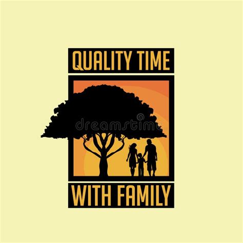 Vintage of Quality Time with Family Stock Vector - Illustration of ...