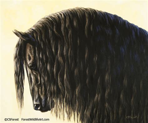 Friesian Horse Painting at PaintingValley.com | Explore collection of ...