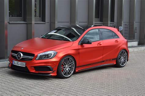 Mercedes-Benz A45 AMG Gets Wrapped in Wonderful Red Matte Foil, Is ...