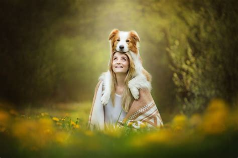 Girl And Dog Wallpapers - Top Free Girl And Dog Backgrounds - WallpaperAccess