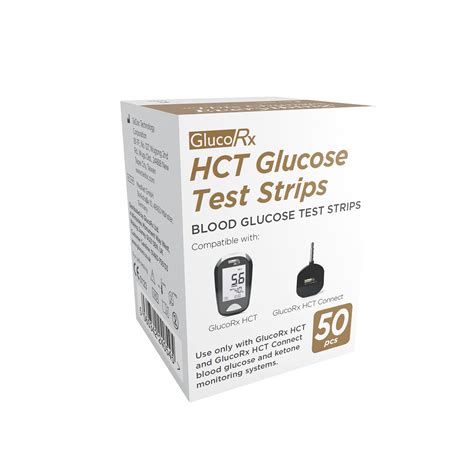 GlucoRx HCT Glucose Strips (50pcs) | GlucoRx