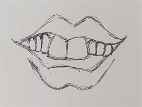 How To Draw Simple Cartoon Lips | Sitelip.org