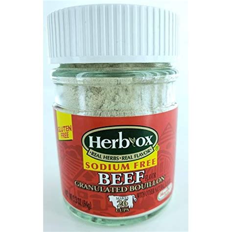 Herb-Ox Sodium-Free Beef Flavored Granulated Boullion, 3.3 ...