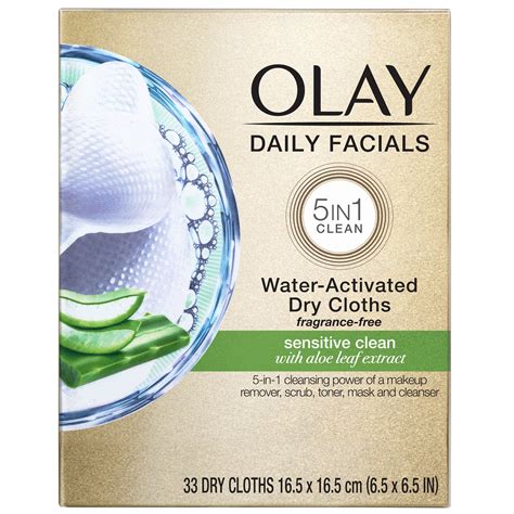 Olay Daily Facials Cleansing Cloths, Sensitive, 33 Count - Walmart.com - Walmart.com