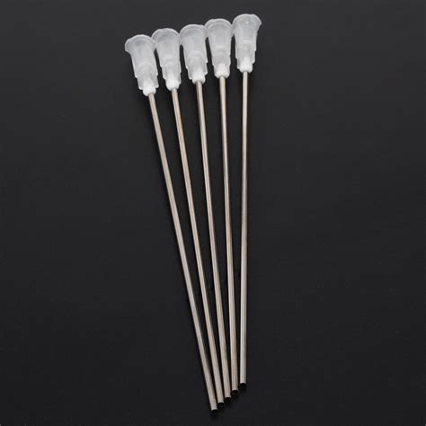 5pcs/set Stainless Steel Syringe Needle Tips Head 4" 14Ga Blunt ...