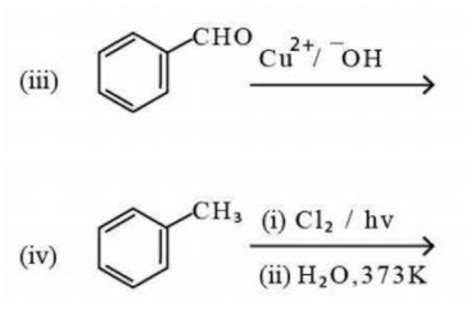 Which of the following reactions gives carboxylate ion in their reaction mixture?