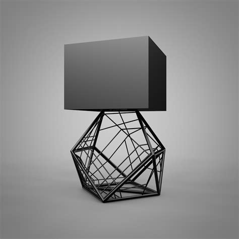 Black Modern Lamp Model - TurboSquid 1322491