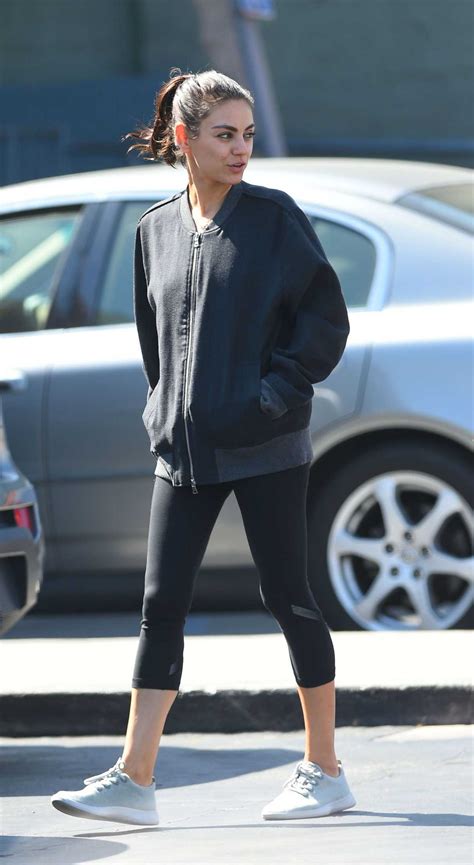 Mila Kunis in a Black Workout Clothes Was Seen Out in LA 10/02/2018-4 ...