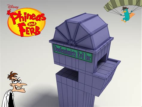 3D Doofenshmirtz Building by PcChip on DeviantArt