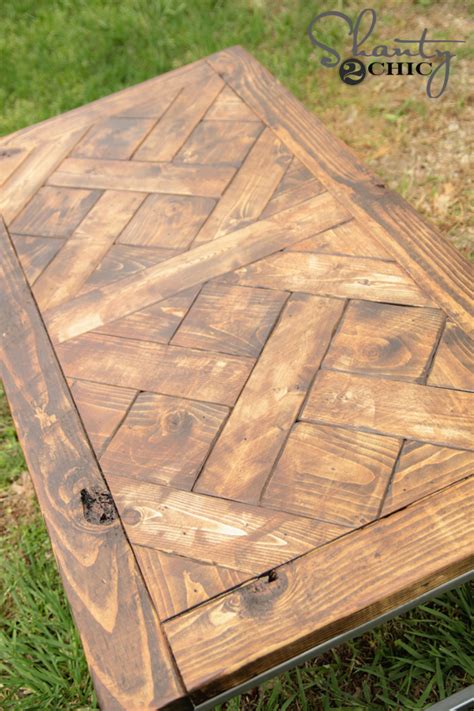 DIY Metal and Wood Coffee Table - Shanty 2 Chic