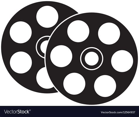 Film reel icon Royalty Free Vector Image - VectorStock