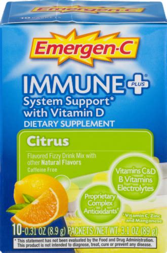 Emergen-C Immune Plus Citrus Supplement, 3.3 oz - Kroger