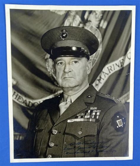 Signed Photograph of General Alexander Vandegrift, U.S. Marine Corps ...