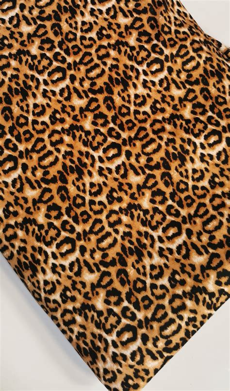 DESTASH – Thick Ponti Knitted Fabric – Leopard Print | FabricStore