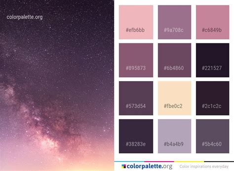 Sky Atmosphere Galaxy Color Palette #colors #inspiration #graphics # ...