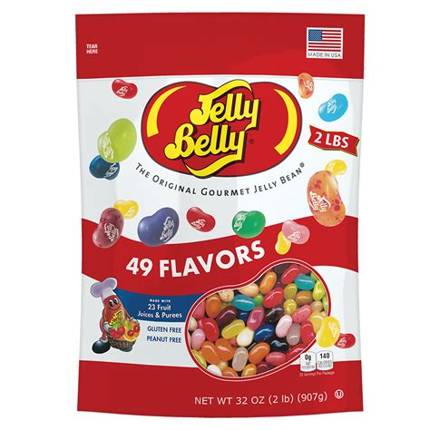 Jelly Belly Jelly Beans - 49 Flavors 2 lb Bag | Gourmet Jelly Beans ...