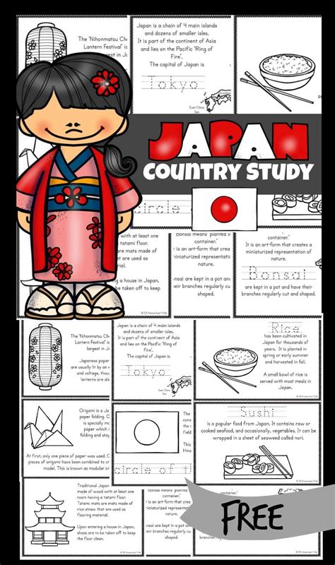 FREE Japan Printables - Take a fascinating journey into the Pacific ...