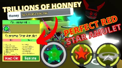 Spending Trillions of Honey Rolling for the Perfect Red Star Amulet | Bee Swarm Simulator - YouTube