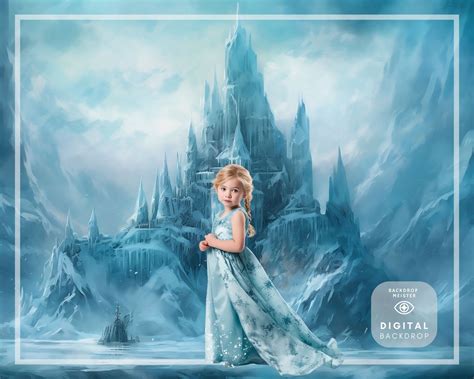 Frozen Castle Backdrop Digital Download Wedding & Maternity Backdrops ...