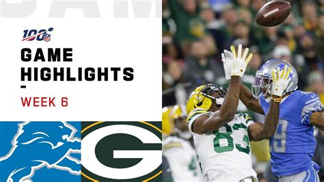 Lions vs. Packers Week 6 Highlights | NFL 2019 - YouTube