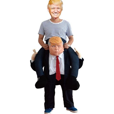 Inflatable Donald Trump Cosplay Clothes Mascot Costume Adults Carry Back Novelty Halloween ...