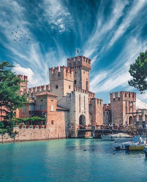 Sirmione, Castle, Italy ! | Sirmione, Lake garda italy, Italy