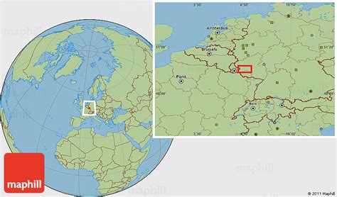 Savanna Style Location Map of Idar-Oberstein