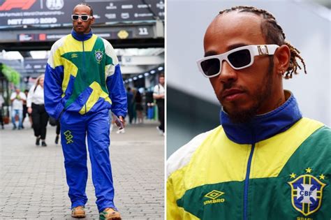 F1 fans ask 'is he single' as Lewis Hamilton rocks up at Brazilian Grand Prix in 'goated' outfit ...