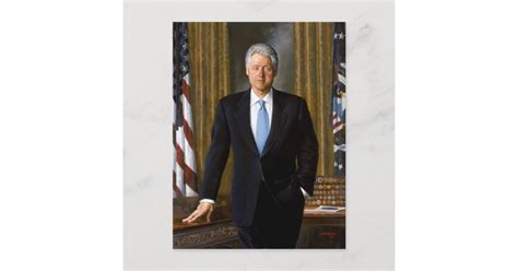 Official Presidential Portrait Bill Clinton Postcard | Zazzle