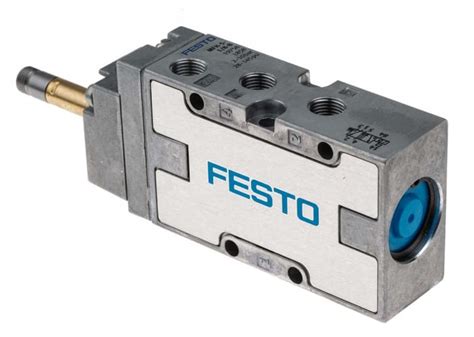 MFH-5-1/8-B Festo | Festo 5/2 Pneumatic Solenoid Valve - Electrical G 1/8 MFH Series, 19758 ...